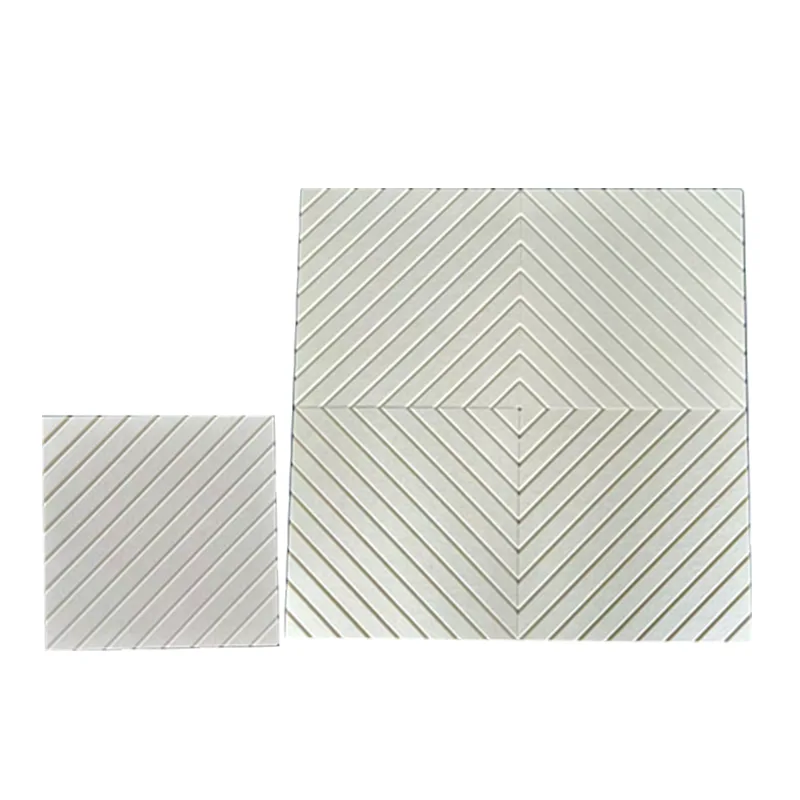 Beige V-cut PET Felt Panel